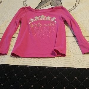 Long sleeve little girls t-shirt 4t